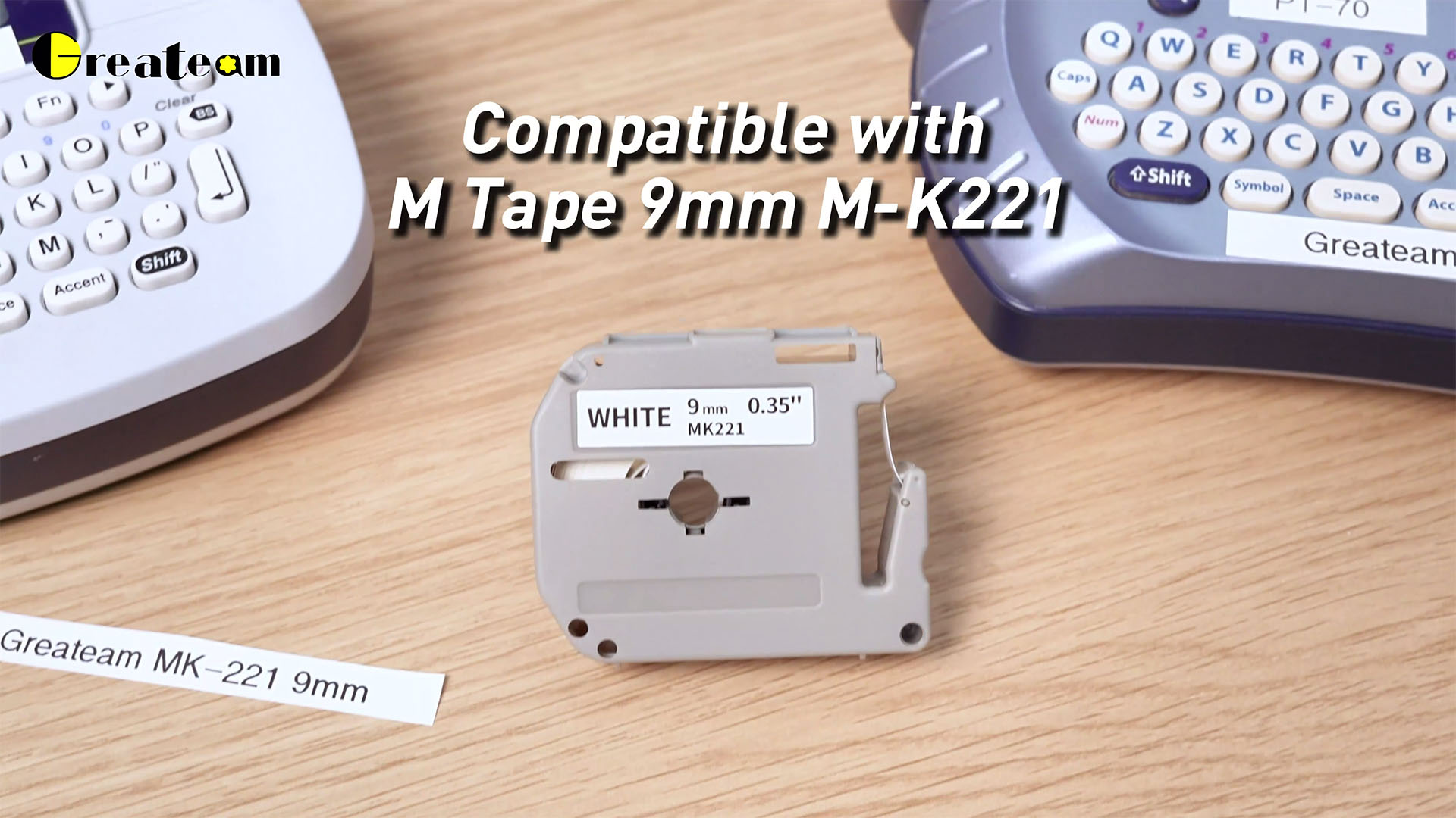 Amazon.com: Replacement for Brother M Tape 9mm M-K221 M221 MK221